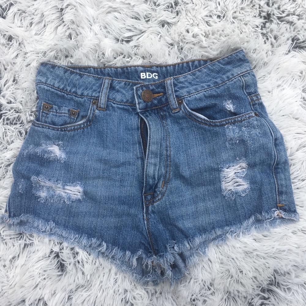 High rise Jean shorts